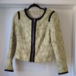 Banana Republic Textured Yellow and Black Blazer